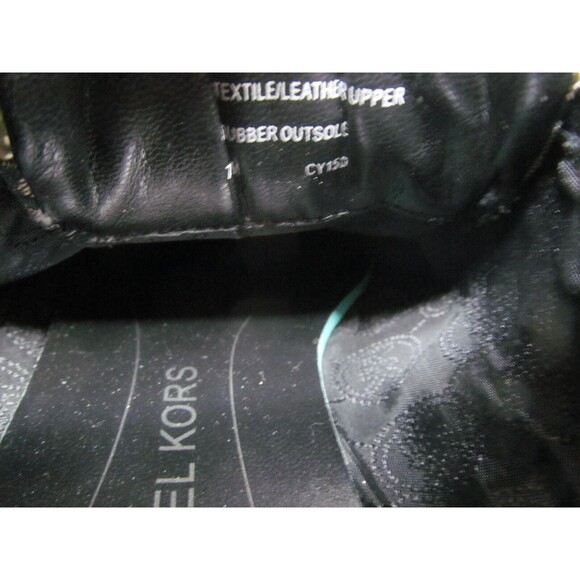 Michael Kors  Black And Gold Logo Lace Up Sneakers Womens Size US 7 M - Picture 12 of 16